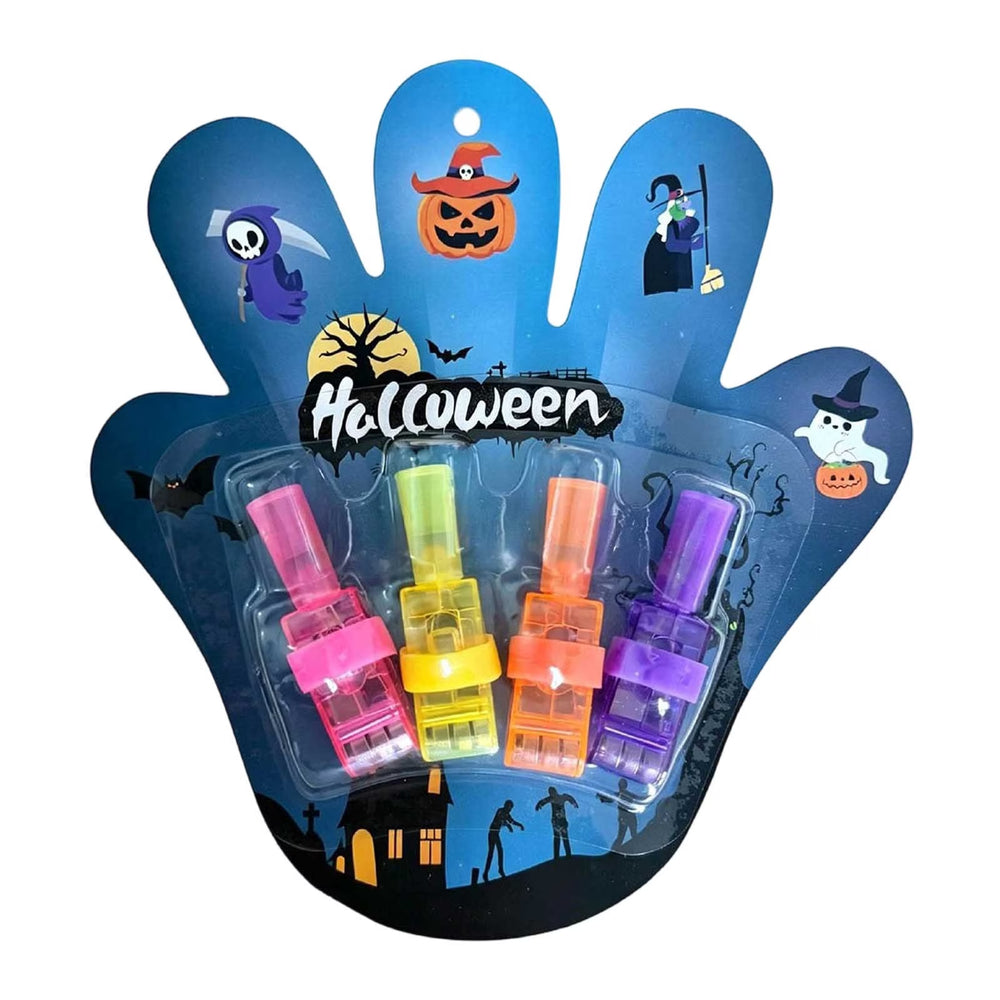 Halloween Led Projection Finger Lights, Glow Party Favor Set for Festive Celebrations and Themed Events,Blue-16.5Cm